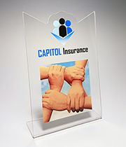 5" x 7 1/2" x 1/8" DESKTOP DISPLAYS ACRYLIC AWARD