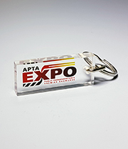 1 7/8" X 3/4" X 1/4" KEY TAG EMBEDMENT AWARD LUCITE