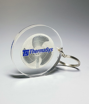 2"dia x 1/4" KEY TAG EMBEDMENT AWARD LUCITE