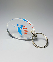 2" x 1 1/2" x 1/4" KEY TAG EMBEDMENT AWARD LUCITE