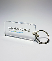 2 1/2" x 1 1 /4" x 1/4" KEY TAG EMBEDMENT AWARD LUCITE