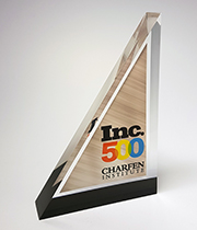4" x 6" x 1" TRIANGLE EMBEDMENT AWARD LUCITE
